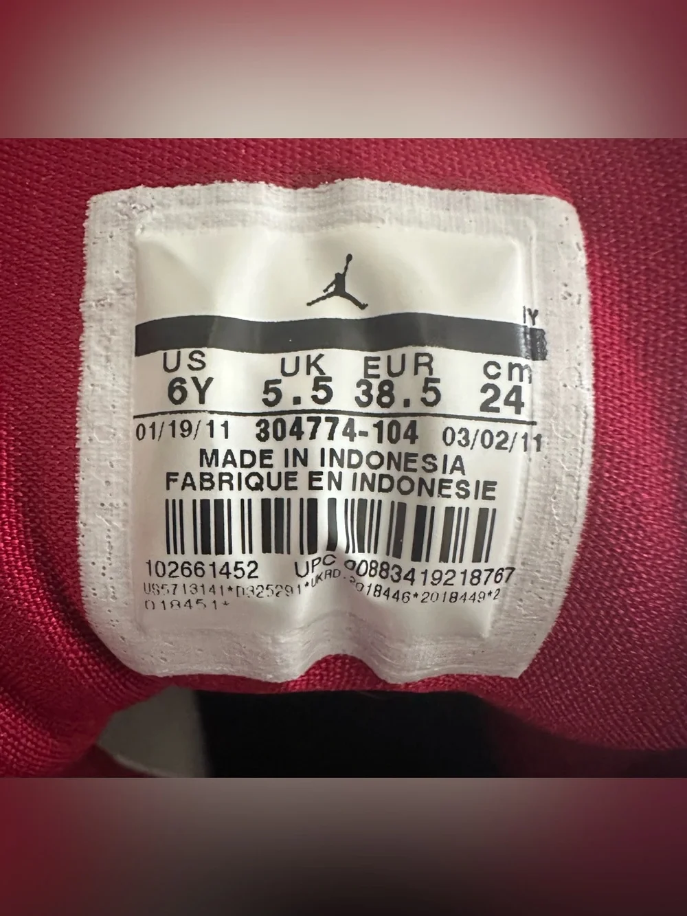 Air Jordan 7 Retro White Maroon Gold Basketball Sneakers - Picture 10 of 11